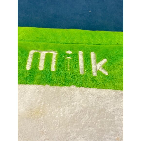 Rare Kawaii Green Plush Milk Carton Pillow 9x9 - Picture 6 of 6